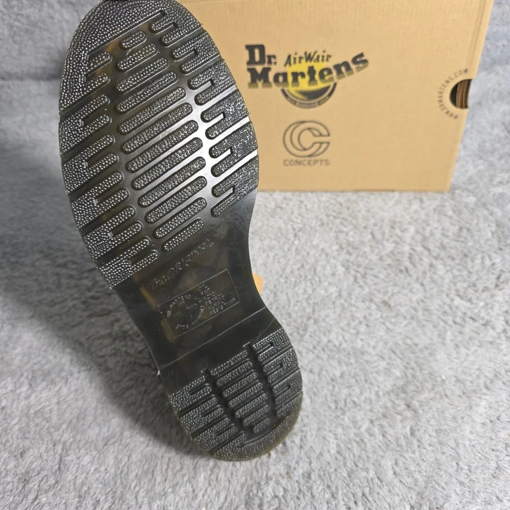 Concepts x Dr. Martens 1461 3-Eye Black Desert Sage Shoes EU 40 M‎ 7.5 W 8.5 NEW